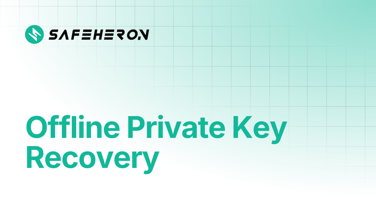 Offline Private Key Recovery | Help Center